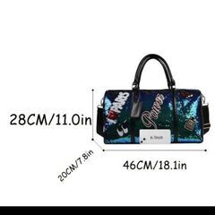 新品★キラキラボストンバッグ★ピンクの画像