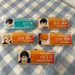 ハイキュー ネームバッチ ５個セット🏐