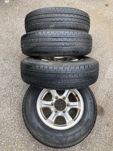売れました！アルミホイールタイヤ4本セット