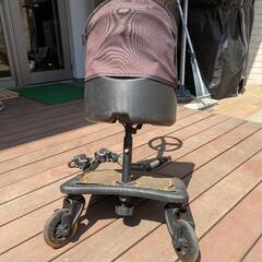 AirBuggy(エアバギー) 2WAY BOARD 立ち乗りステップ・座る用ハンドル付きイス 1個 の画像