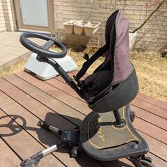 AirBuggy(エアバギー) 2WAY BOARD 立ち乗りステップ・座る用ハンドル付きイス 1個 の画像