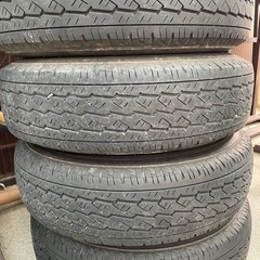 NV350キャラバン　車検用 ブリヂストン195/80R15 LT 社外ホイール4本セット　の画像