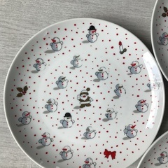 クリスマス　平皿 3枚の画像