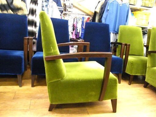 AD CORE ラウンジチェア ラウンジチェア AD CORE DEVICE NEO CLASSICO 木製アーム グリーン系