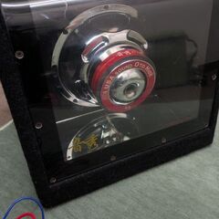 値下げ　アンプ内蔵　ウーファー　サブウーファーBOX型コンパクト小型　の画像