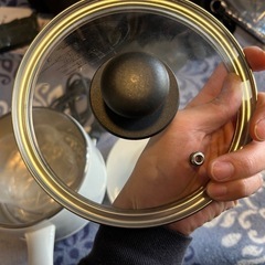 美品 ケトルフライパン 付属 蓋 網 の画像