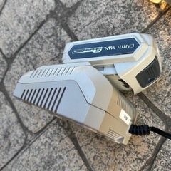 中古品 EARTH MAN アースマン 14.4v 充電式ポールヘッジトリマ GHT-144SLIBの画像