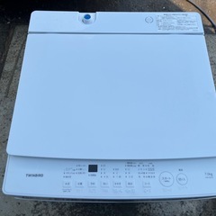 ２０２３年製　ツインバード　全自動洗濯機　７．０ｋｇ　ホワイト　新品定価４４，８８０円　トリプルシャワー洗浄　おしゃれ着コース　すすぎ０回洗剤　ＴＷＩＮＢＩＲＤ　ＷＭ－ＥＤ７０の画像