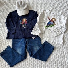 お値引き中‼️90サイズ　ラルフローレン　シャツ（美品）、95サ...