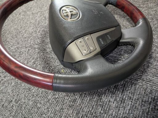 アルファード20 ヴェルファイア20 前期 ステアリング 特別仕様車 艶有り茶木目 スポーツタイプ ガングリップタイプ コンビハンドル S15a アルファード ハイブリッド (20系) | TOYOTA | REAL