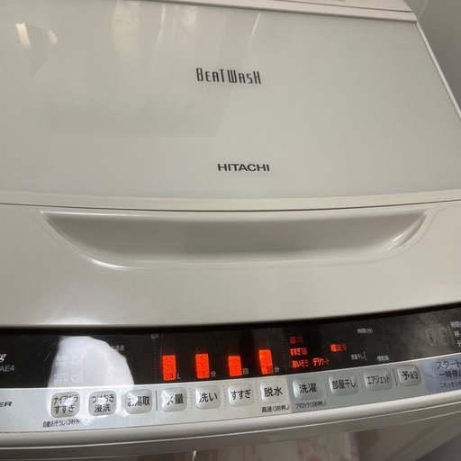 日立ビートウォッシュ10キロ。確実に取りに来られる方限定。洗濯終了のお知らせに音楽なりますので便利です。