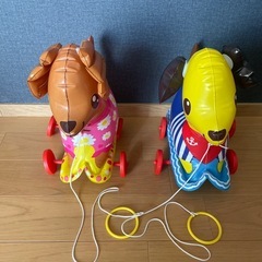 おさんぽコロコロわんわんズ イヌ ビニール玩具