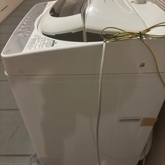 (新生活応援)引き取り可 TOSHIBA 縦型洗濯機 本体 ホワイトの画像