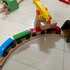 IKEAイケアLILLABO リラブー 列車 レール付き➕付属の画像