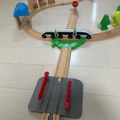 IKEAイケアLILLABO リラブー 列車 レール付き➕付属の画像