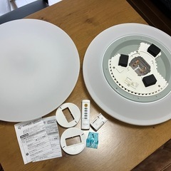 受け渡し者決まりました）LED シーリングライト　12畳用　6畳用　2個セット