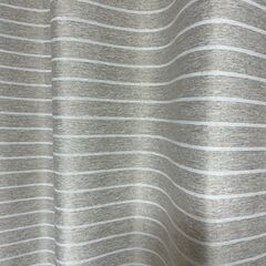 ニトリカーテン　遮光2級・遮熱・防炎カーテン(プロット ベージュ 100X135X2)の画像