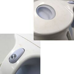 現状品 T-Fal 電気ケトル KO340176 JUSTINE+ 1.2L スカイブルー 変色・ヨゴレ・樹脂劣化あり 札幌市 清田区 平岡の画像