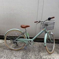 お話中です。女の子自転車24インチ