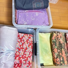 お着物 和装 リメイク 3箱 ①の画像