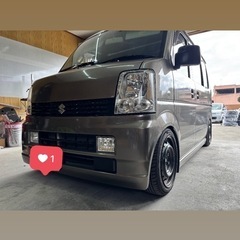 DA64Wエブリィワゴン　前期　全塗装車　車検有り　車高調