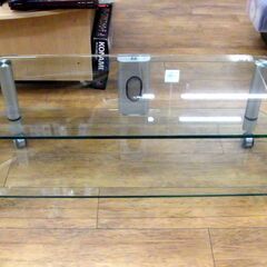 ガラス テレビ台 テレビボード キャスター付き TV台 TVボード サイドボード 収納ラック 収納家具  札幌市 厚別区の画像