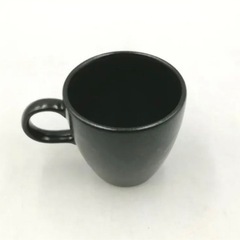 新品未使用　ブラック　コーヒーカップ　おしゃれの画像