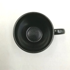 新品未使用　ブラック　コーヒーカップ　おしゃれの画像