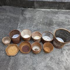 植木鉢用籠10個の画像