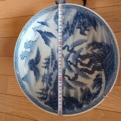古いお皿　陶器　大皿