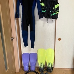 ジャンク品　ダイビング・スノーケル用品