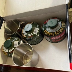 コールマン　キャンプセット　バーナー　ナベの画像