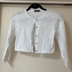 BeBe130ボレロ風カーディガン白
