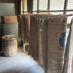 コーヒーの麻袋