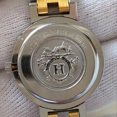 稼動品 HERMES エルメス クリッパー デイト コンビカラー クォーツの画像