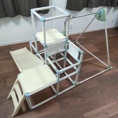 値下げ　室内用ジャングルジム、鉄棒　中古品の画像