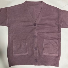 カーディガン　パープルの画像