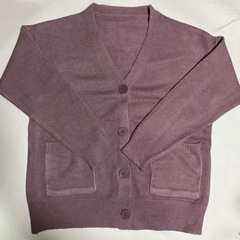 カーディガン　パープルの画像