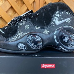 シュプ× ナイキ エアズームフライト95 SP \"ブラック/ホワイト　27.5 Supreme × Nike Air Zoom Flight 95 SP 