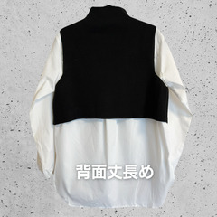 新品未使用！coca　ニットベストセットシャツ　Lサイズの画像