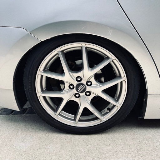 215/45R17 PCD100 5H ホイール4本セット