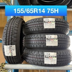 国産軽自動車用タイヤ　155/65R14 4本　交換工賃・廃タイ...