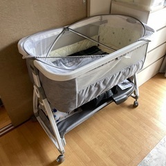 ベビーベッド蚊帳付き折り畳み５段階
