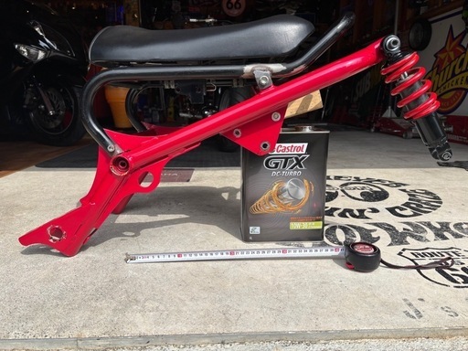 ズーマー　フレーム　ロンホイ　ロンスイ　ロング　カスタム　ホンダ　リアサス　シート