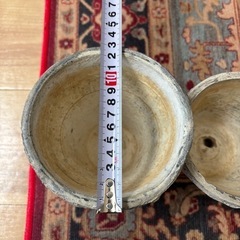 植木鉢　焼き物　陶器　2個セットの画像