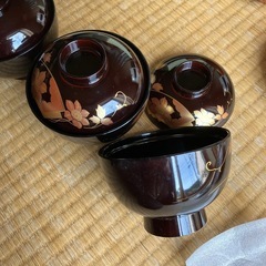 吸い物椀　５点セット
の画像