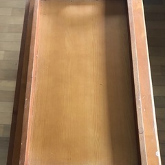 木製テーブル付きワゴンの画像