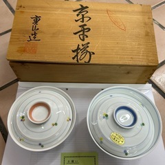 有田焼き　重山作　夫婦茶碗　與箱入り