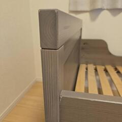 (お譲り先決定)無料　IKEA　伸長式キッズベッド　　の画像