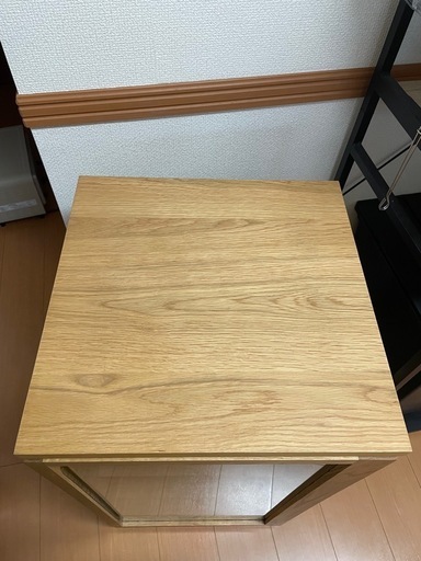 木製キャビネット 木扉 スリム オーク材突板 | 無印良品 無印良品 木製